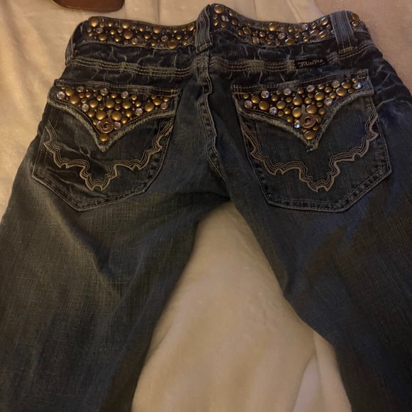 Miss Me embellished Jeans size 25 stretch jeans - Picture 3 of 4